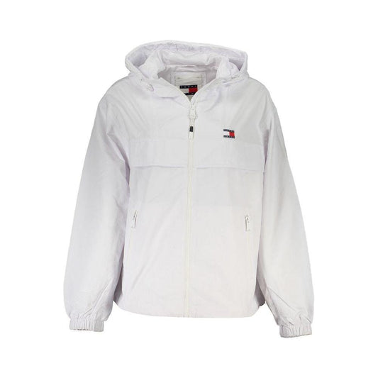 Tommy Hilfiger White Polyamide Jackets & Coat Tommy Hilfiger