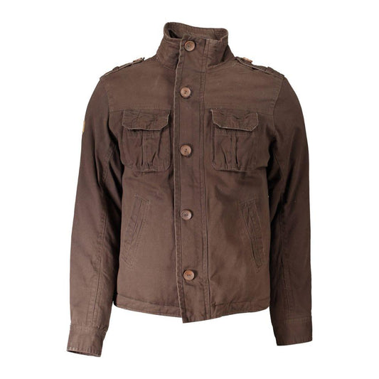 Eddy Wood Brown Polyester Jacket Eddy Wood