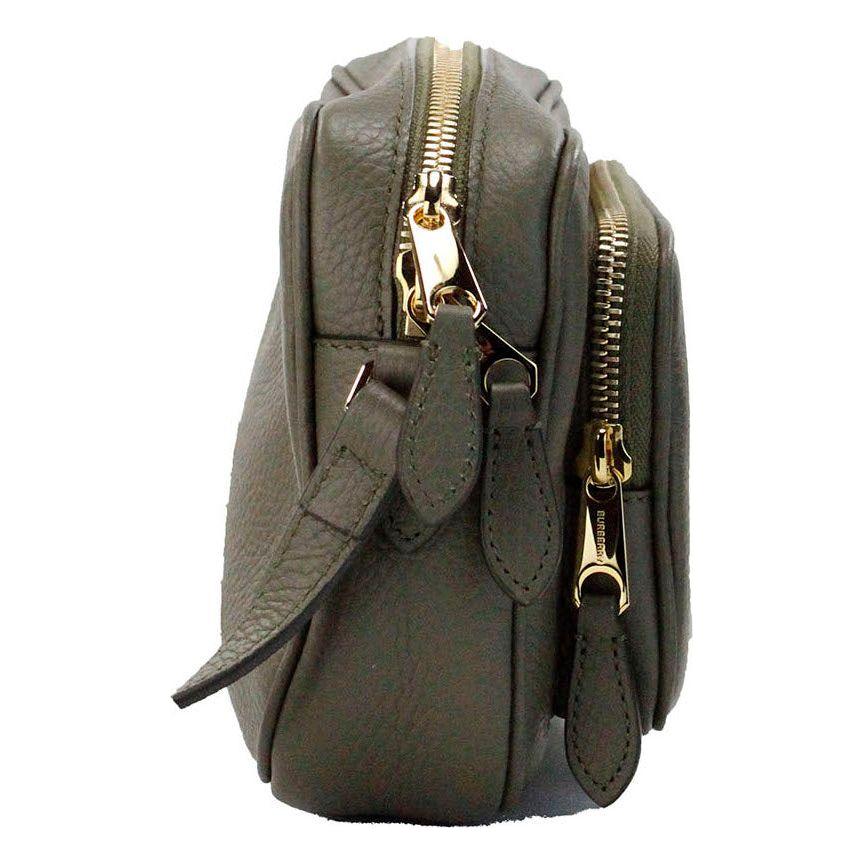 Front view with bag zipped and handles upright.