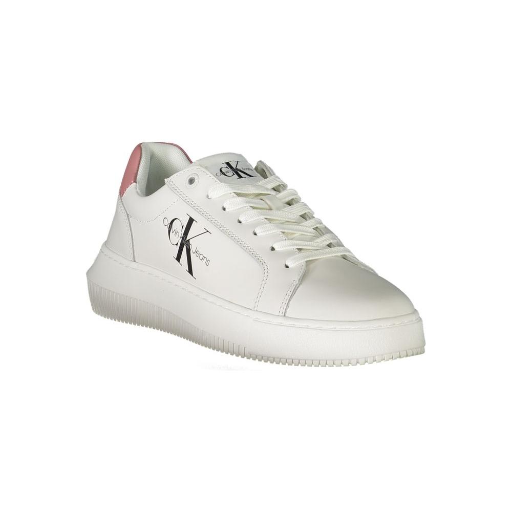 Calvin Klein White Polyester Sneaker Calvin Klein