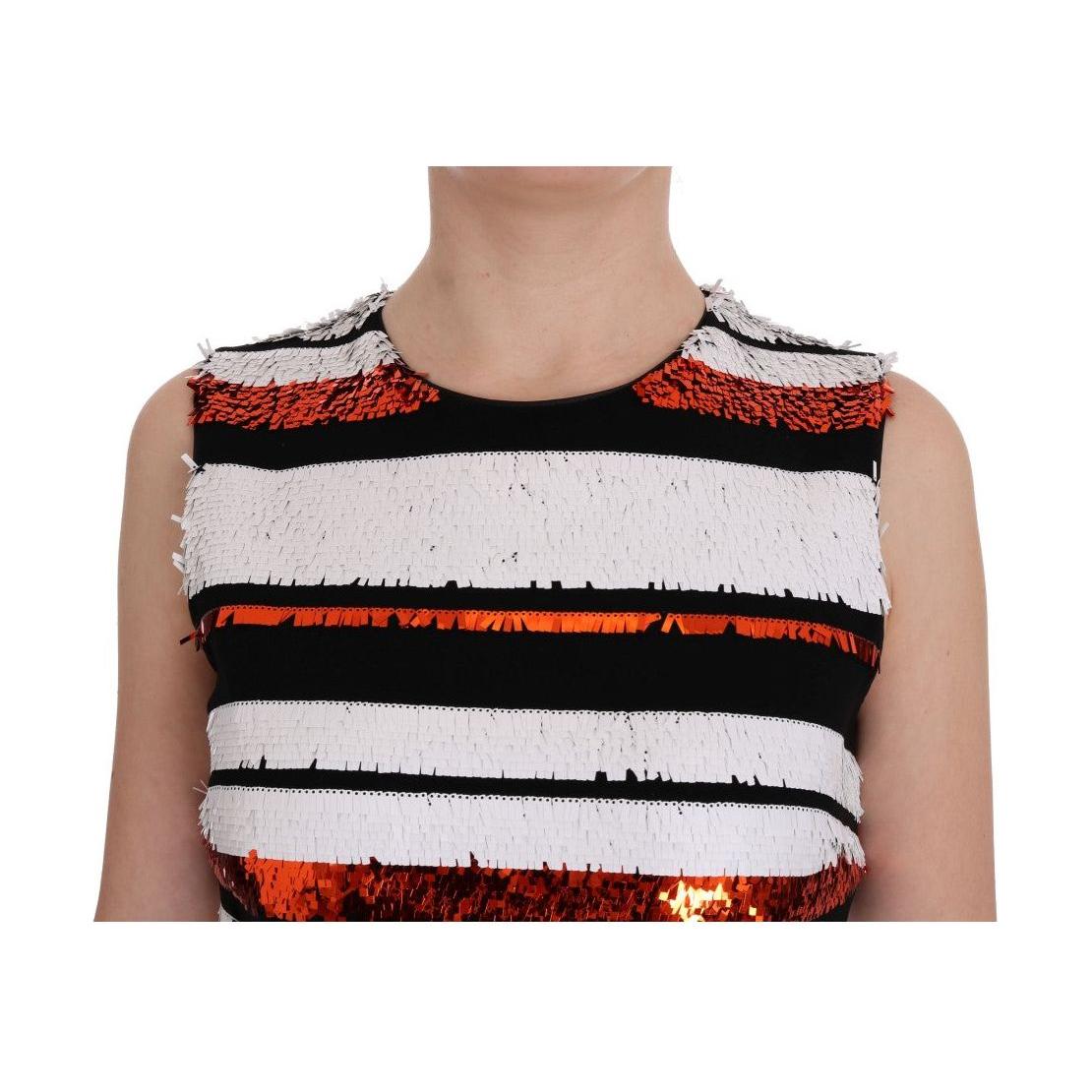 Dolce & Gabbana Sleeveless Striped Sheath Dress Dolce & Gabbana