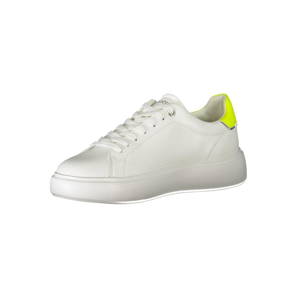 Blauer White Polyester Sneaker Blauer