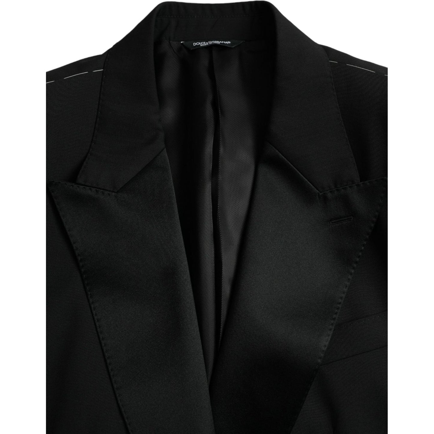 Dolce & Gabbana Black SICILIA Single Breasted Coat Blazer Dolce & Gabbana