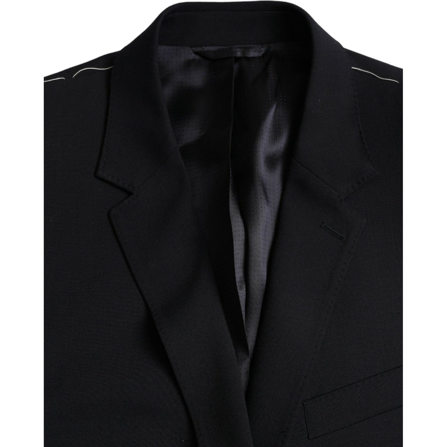 Dolce & Gabbana Black MARTINI Single Breasted Coat Blazer Dolce & Gabbana