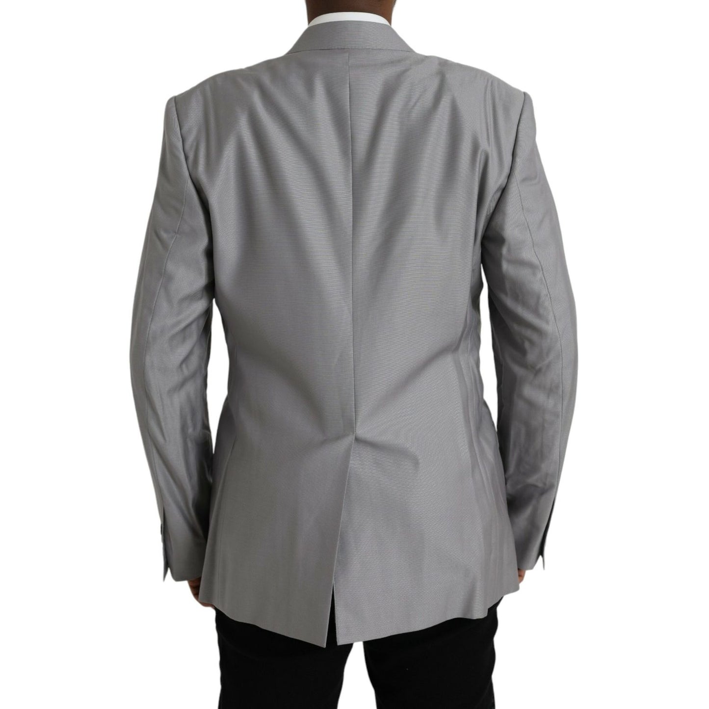 Dolce & Gabbana Gray Wool Peak Single Breasted Coat Blazer 1728,67345645728,Blazers - Men - Clothing,Blazers - Suits & Blazers - Clothing,Clothing,Dolce & Gabbana,Gray,IT54 | XL,Material: 82% Virgin Wool 18% Silk,Men,New with tags,Suits & Blazers - Clothi