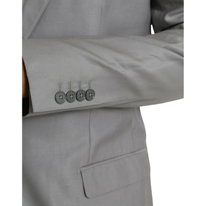 Dolce & Gabbana Gray Wool Peak Single Breasted Coat Blazer 1728,67345645728,Blazers - Men - Clothing,Blazers - Suits & Blazers - Clothing,Clothing,Dolce & Gabbana,Gray,IT54 | XL,Material: 82% Virgin Wool 18% Silk,Men,New with tags,Suits & Blazers - Clothi