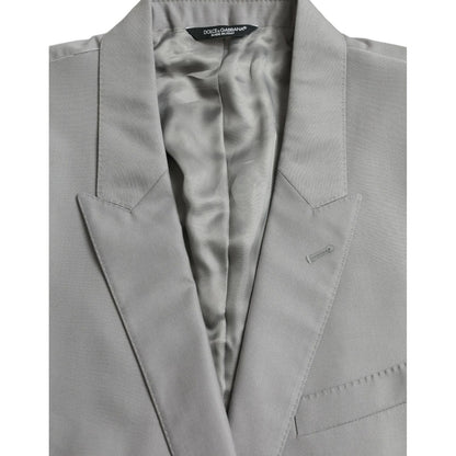 Dolce & Gabbana Gray Wool Peak Single Breasted Coat Blazer 1728,67345645728,Blazers - Men - Clothing,Blazers - Suits & Blazers - Clothing,Clothing,Dolce & Gabbana,Gray,IT54 | XL,Material: 82% Virgin Wool 18% Silk,Men,New with tags,Suits & Blazers - Clothi