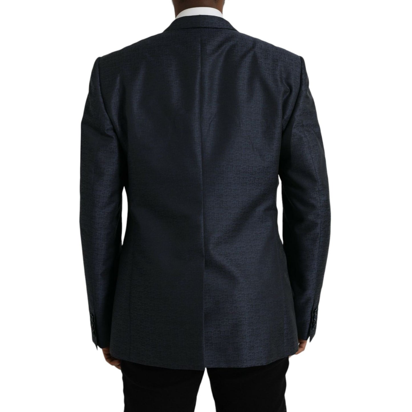 Dolce & Gabbana Blue Wool GOLD Single Breasted Coat Blazer 1728,67345645728,Blazers - Men - Clothing,Blazers - Suits & Blazers - Clothing,Blue,Clothing,Dolce & Gabbana,IT56 | XXL,Materials: 54% Virgin Wool 46% Polyester,Men,New with tags,Suits & Blazers -