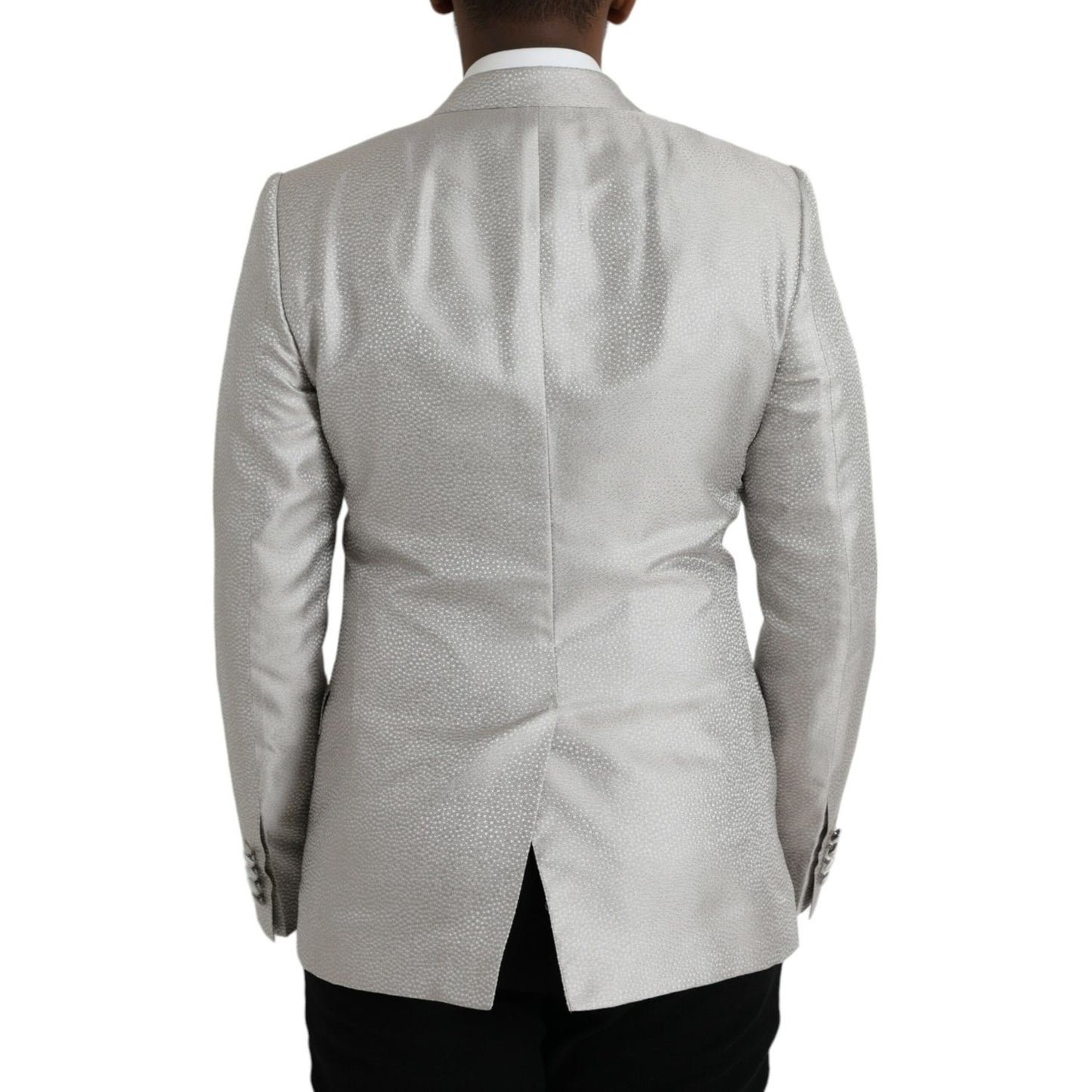 Dolce & Gabbana Off White MARTINI Double Breasted Coat Blazer 1728,67345645728,Blazers - Men - Clothing,Blazers - Suits & Blazers - Clothing,Clothing,Dolce & Gabbana,IT46 | S,Material: 100% Silk,Men,New with tags,Off White,Suits & Blazers - Clothing