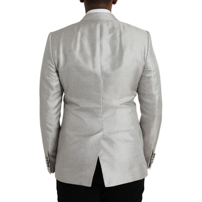Dolce & Gabbana Off White MARTINI Double Breasted Coat Blazer 1728,67345645728,Blazers - Men - Clothing,Blazers - Suits & Blazers - Clothing,Clothing,Dolce & Gabbana,IT46 | S,Material: 100% Silk,Men,New with tags,Off White,Suits & Blazers - Clothing