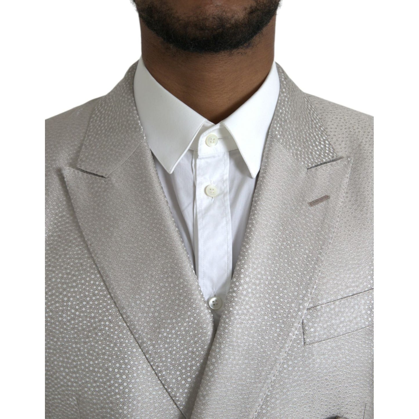 Dolce & Gabbana Off White MARTINI Double Breasted Coat Blazer 1728,67345645728,Blazers - Men - Clothing,Blazers - Suits & Blazers - Clothing,Clothing,Dolce & Gabbana,IT46 | S,Material: 100% Silk,Men,New with tags,Off White,Suits & Blazers - Clothing