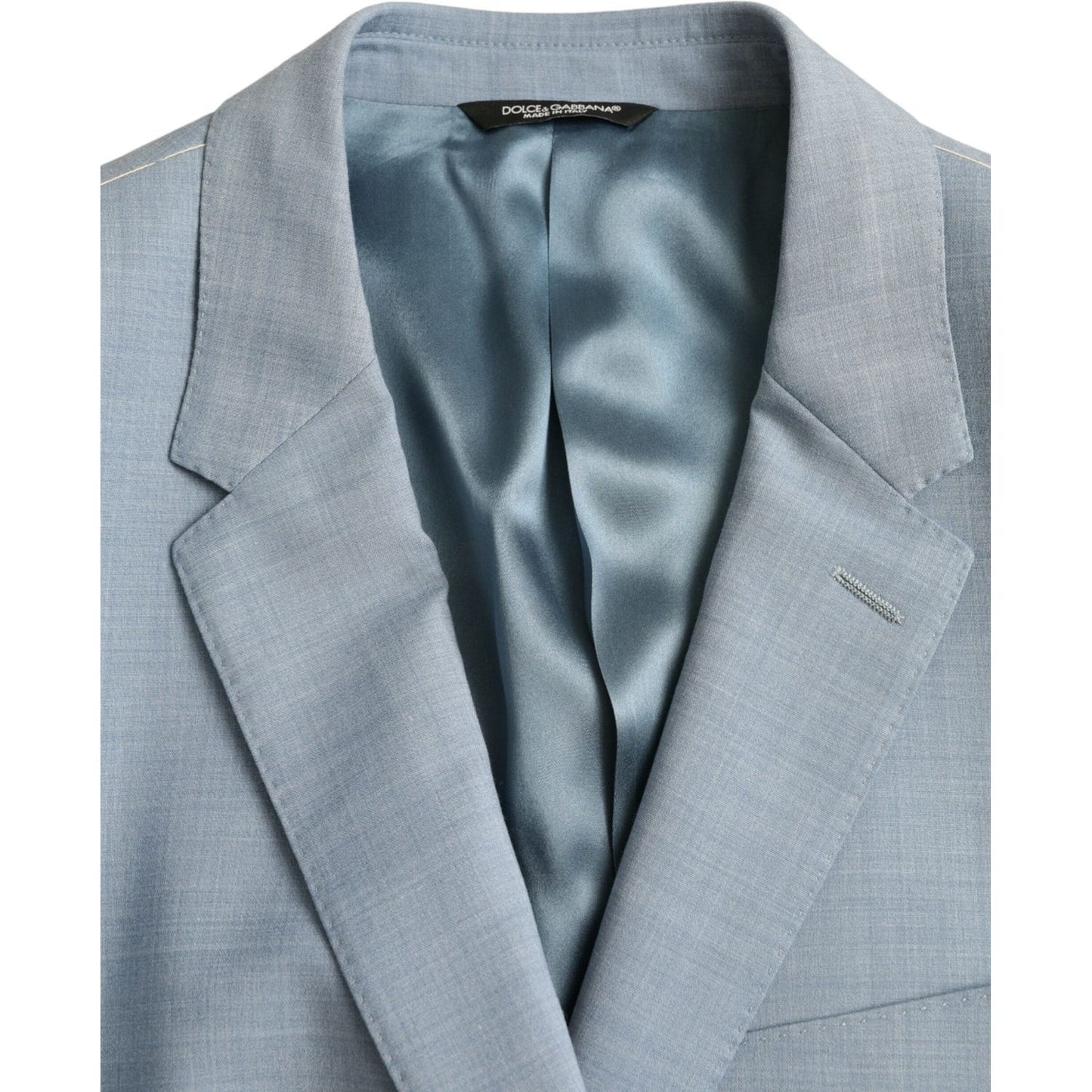 Dolce & Gabbana Light Blue Polyester MARTINI Formal 2 Piece Suit Dolce & Gabbana