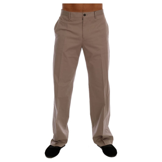 Dolce & Gabbana Chic Beige Chinos Casual Pants Jeans & Pants Dolce & Gabbana