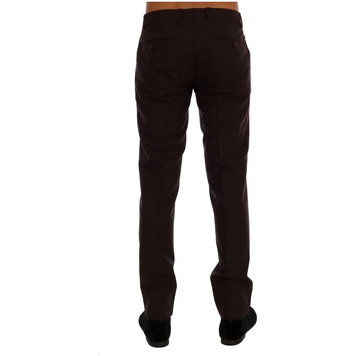 بنطلون رسمي أنيق بقصّة Slim Fit من Dolce &amp; Gabbana باللون الأرجواني