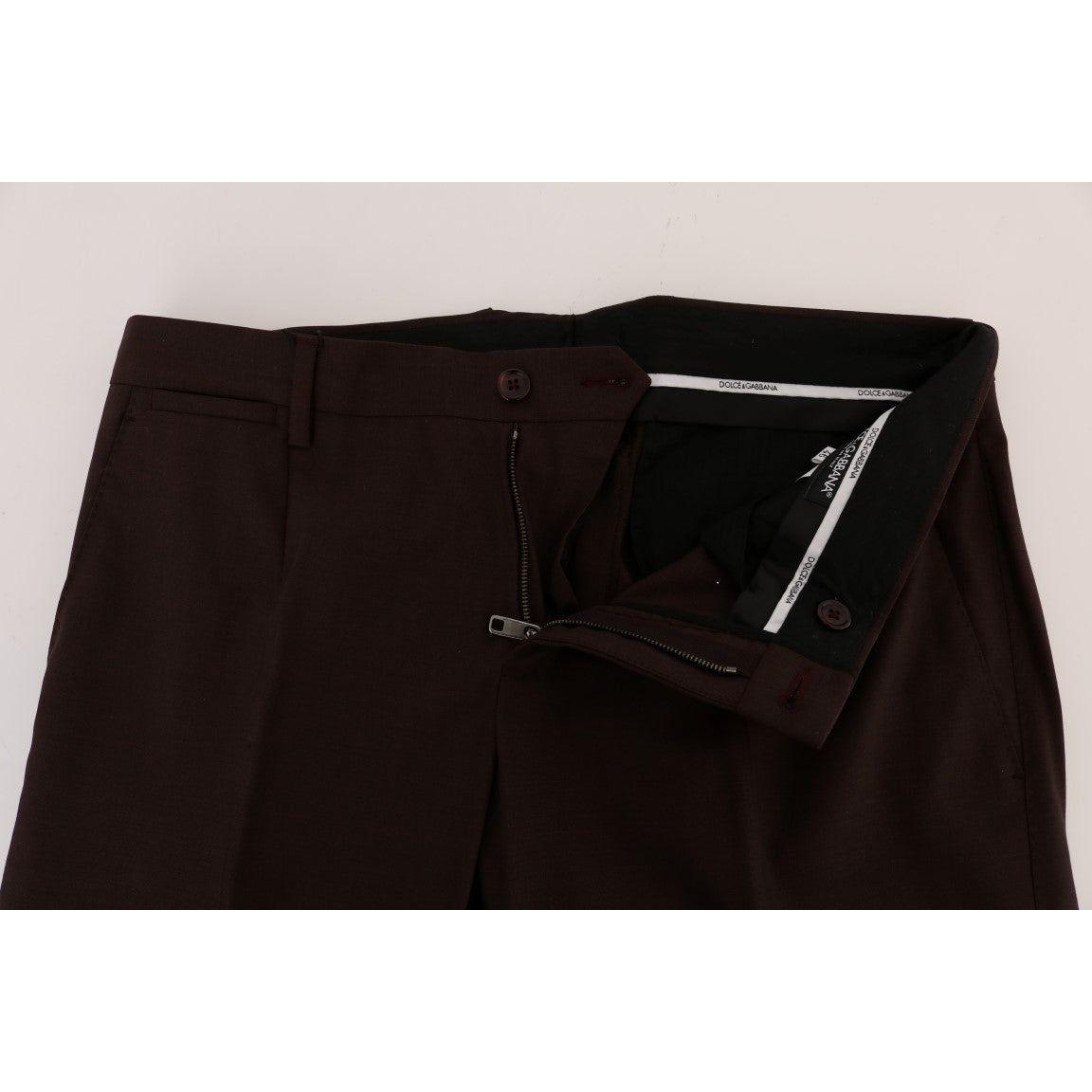 بنطلون رسمي أنيق بقصّة Slim Fit من Dolce &amp; Gabbana باللون الأرجواني