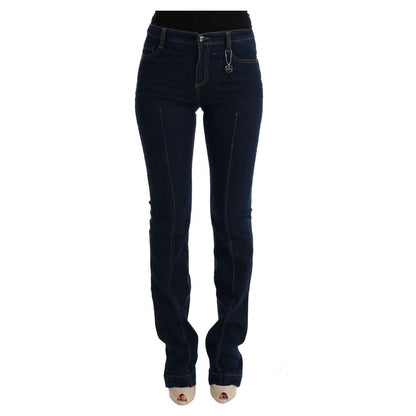 Costume National Blue Cotton Bootcut Flared Jeans 1728,67345645728,Blue,Bootcut Jeans - Jeans Denim - Clothing,Clothing,Costume National,Jeans & Pants - Women - Clothing,Jeans Denim - Clothing,Material: 100% Cotton,New with tags,W25,W26,Women,Women - Clot