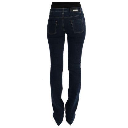 Costume National Blue Cotton Bootcut Flared Jeans 1728,67345645728,Blue,Bootcut Jeans - Jeans Denim - Clothing,Clothing,Costume National,Jeans & Pants - Women - Clothing,Jeans Denim - Clothing,Material: 100% Cotton,New with tags,W25,W26,Women,Women - Clot