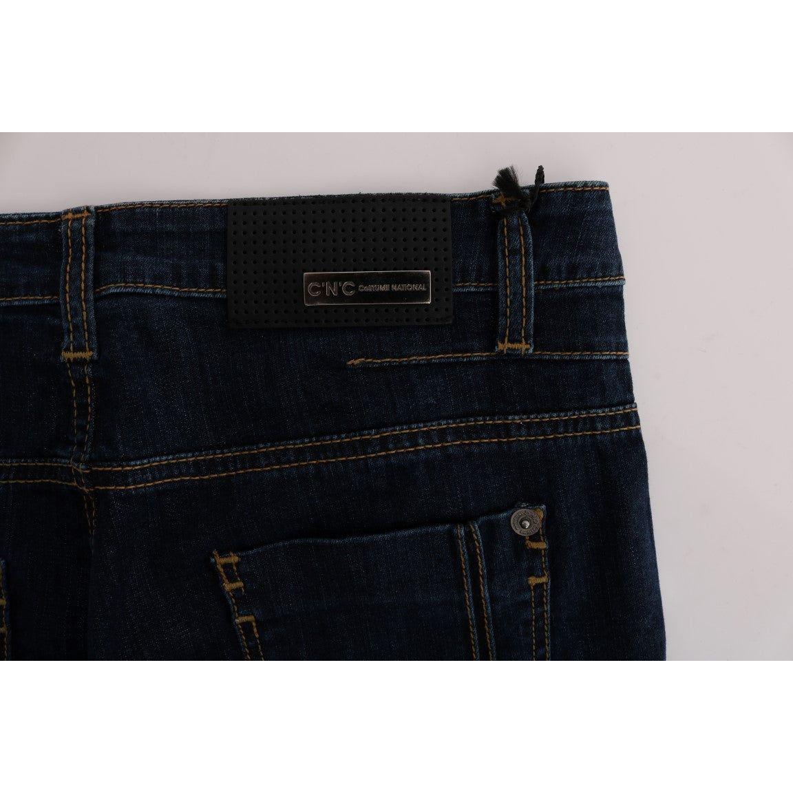 Costume National Blue Cotton Bootcut Flared Jeans 1728,67345645728,Blue,Bootcut Jeans - Jeans Denim - Clothing,Clothing,Costume National,Jeans & Pants - Women - Clothing,Jeans Denim - Clothing,Material: 100% Cotton,New with tags,W25,W26,Women,Women - Clot