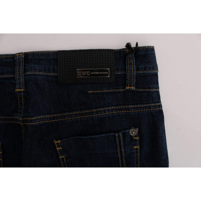 Costume National Blue Cotton Bootcut Flared Jeans 1728,67345645728,Blue,Bootcut Jeans - Jeans Denim - Clothing,Clothing,Costume National,Jeans & Pants - Women - Clothing,Jeans Denim - Clothing,Material: 100% Cotton,New with tags,W25,W26,Women,Women - Clot