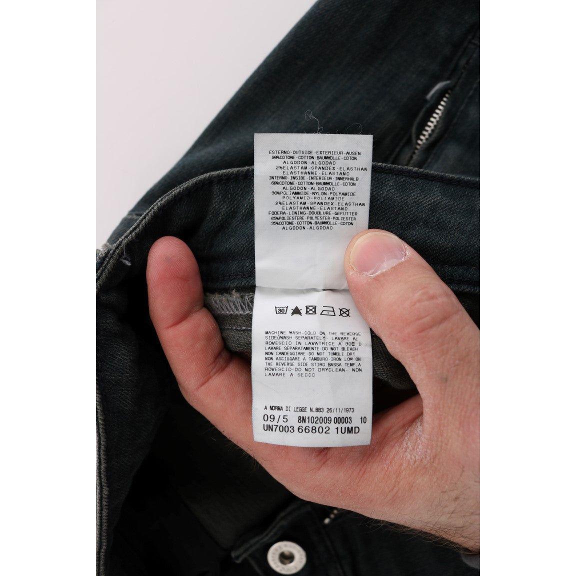 Costume National Gray Cotton Superslim Denim Jeans 1728,2% Elastane,67345645728,Clothing,Costume National,Gray,Jeans & Pants - Women - Clothing,Jeans Denim - Clothing,Material: 98% Cotton,New with tags,Slim Fit Jeans - Jeans Denim - Clothing,W26,W27,W28,W
