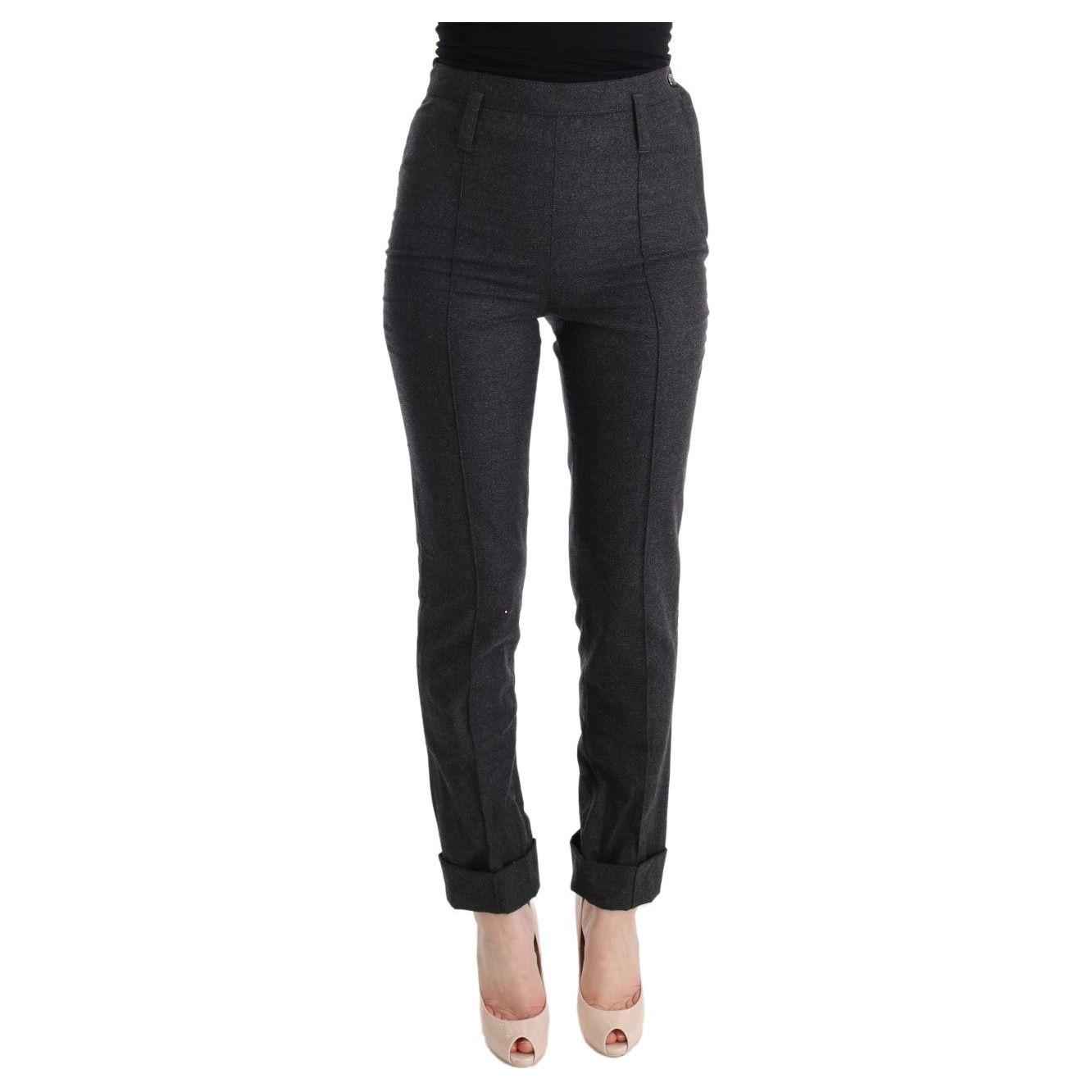 Ermanno Scervino Chic Gray Casual Skinny Pants Ermanno Scervino