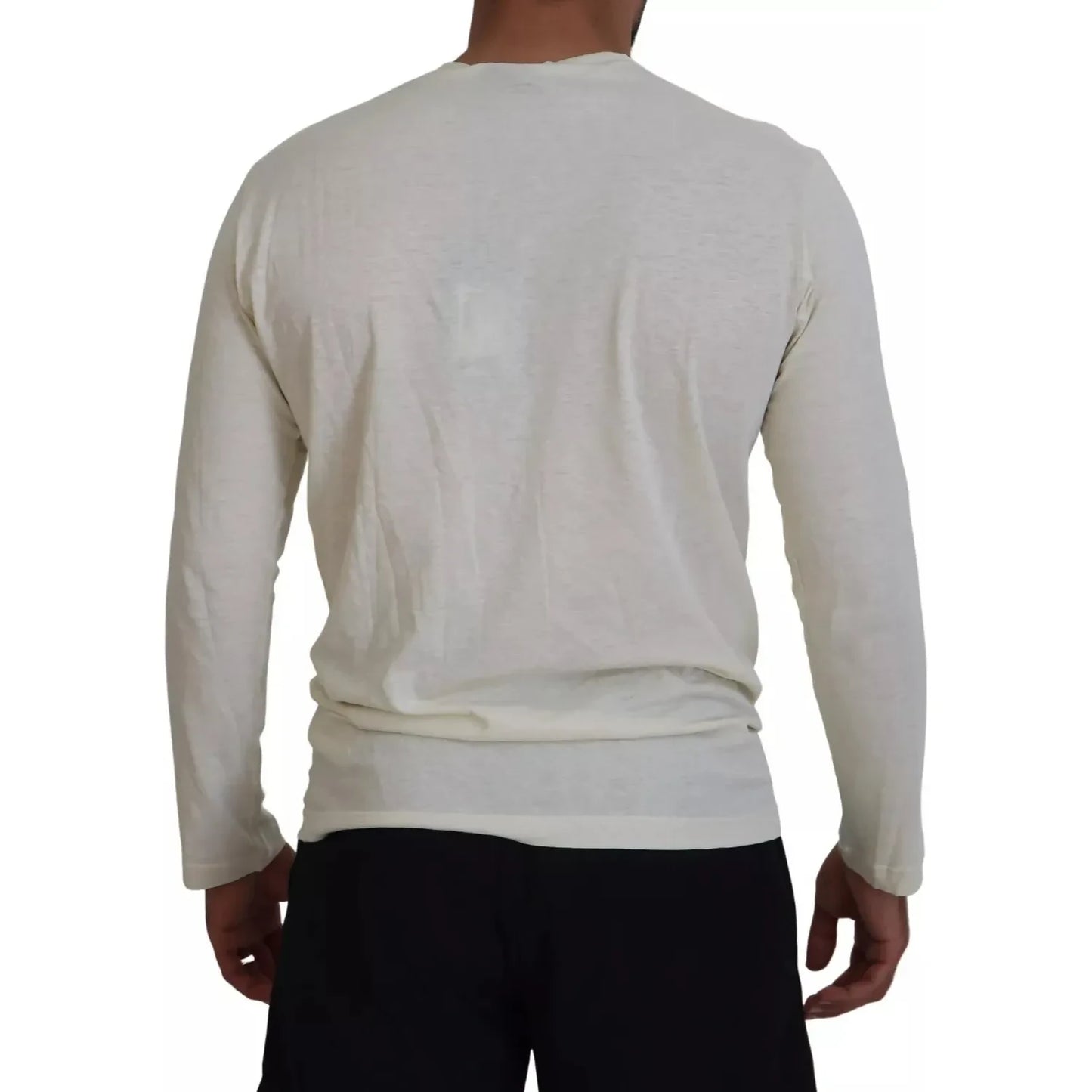 Dsquared² Beige Cotton Linen Long Sleeves Pullover Sweater 1728,67345645728,Beige,Clothing,Dsquared²,IT50 | L,Material: 70% Cotton 30% Linen,Men,Men - Clothing,Preowned / Defect,Sweaters - Clothing,Sweaters - Men - Clothing,Sweatshirts - Sweaters - Clothi