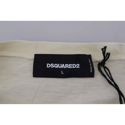 Dsquared² Beige Cotton Linen Long Sleeves Pullover Sweater 1728,67345645728,Beige,Clothing,Dsquared²,IT50 | L,Material: 70% Cotton 30% Linen,Men,Men - Clothing,Preowned / Defect,Sweaters - Clothing,Sweaters - Men - Clothing,Sweatshirts - Sweaters - Clothi