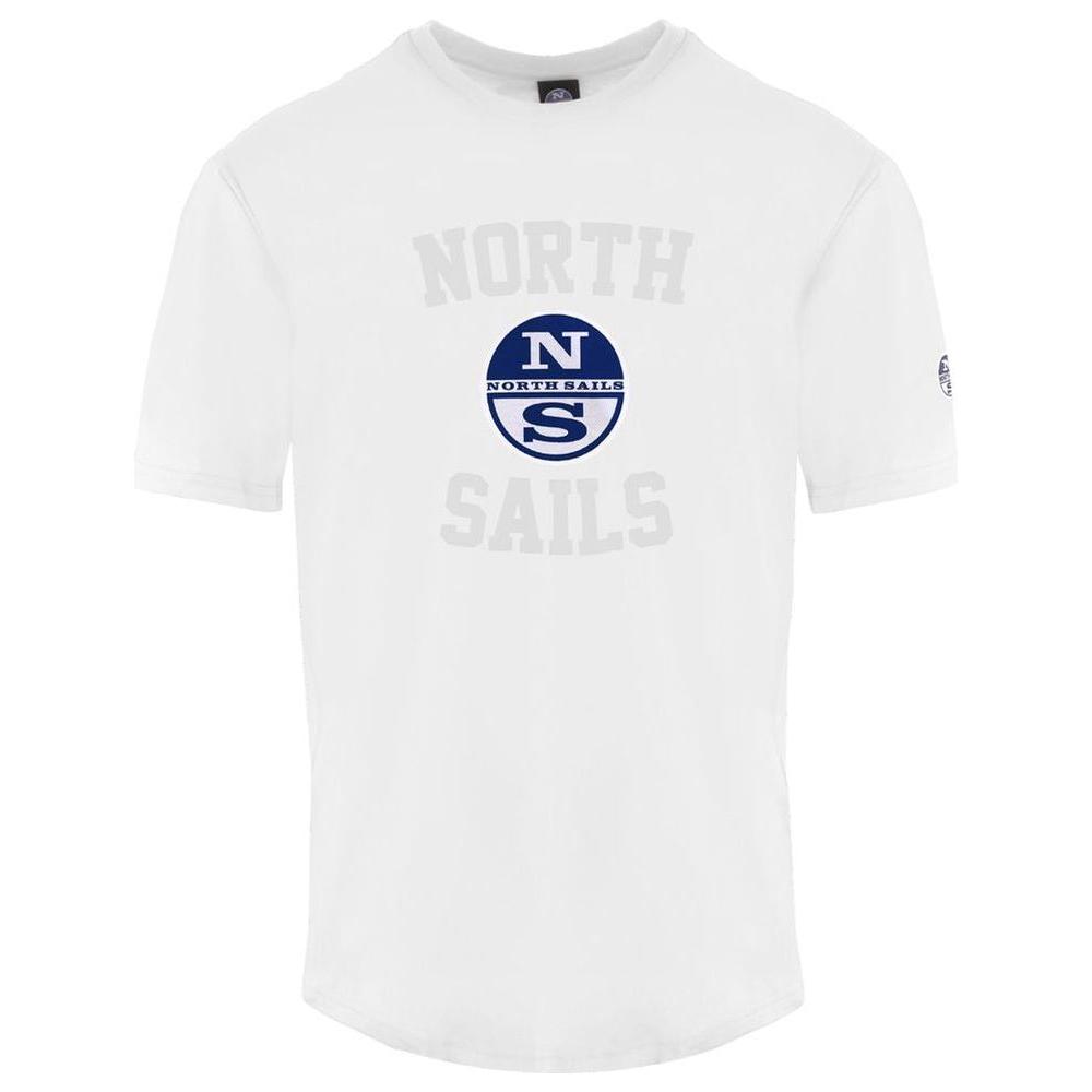 North Sails White Cotton Men T-Shirt North Sails