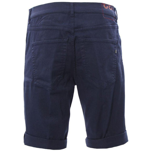 Dondup Chic Dark Blue Stretch Cotton Shorts Dondup