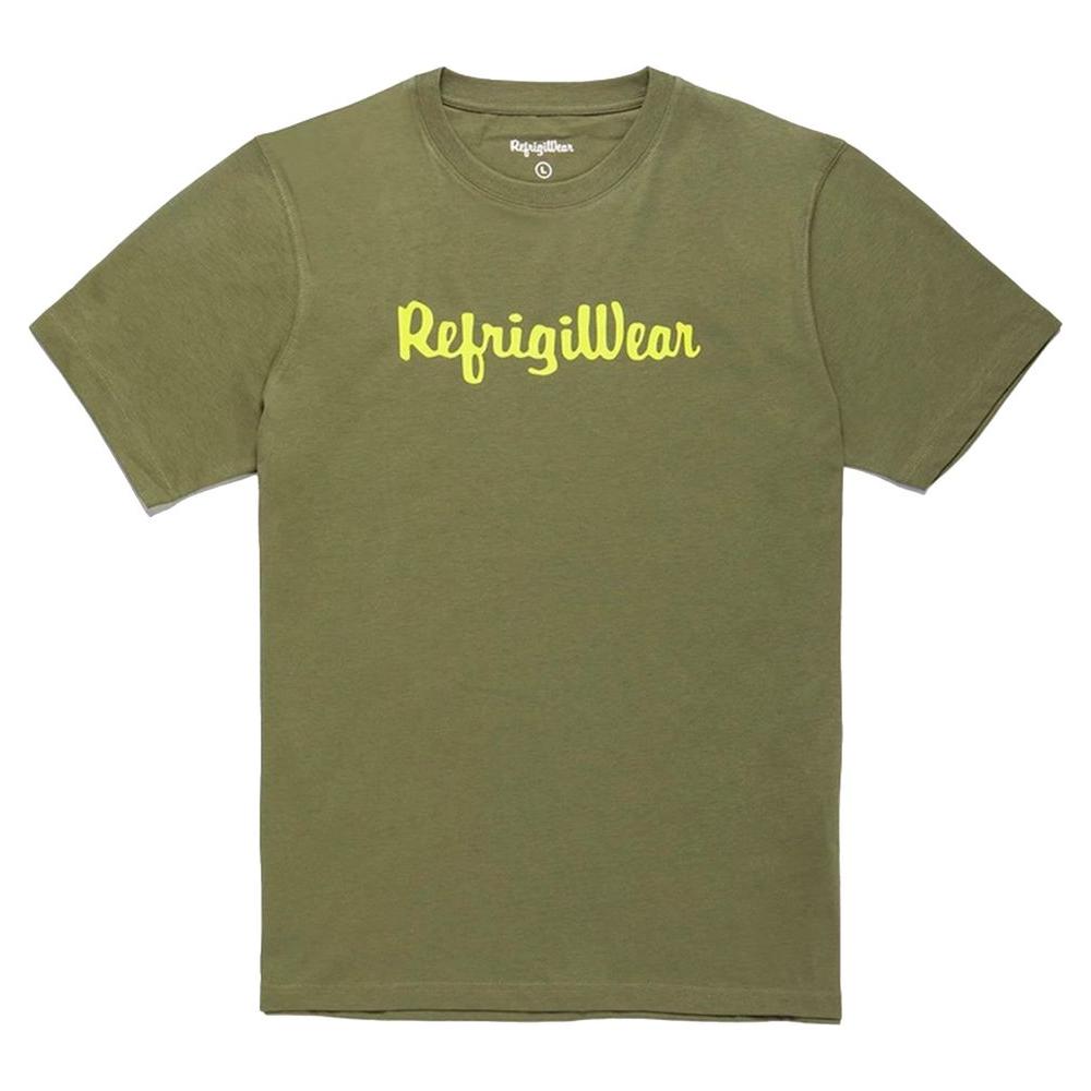 Refrigiwear Army Cotton Tee with Contrast Logo Refrigiwear