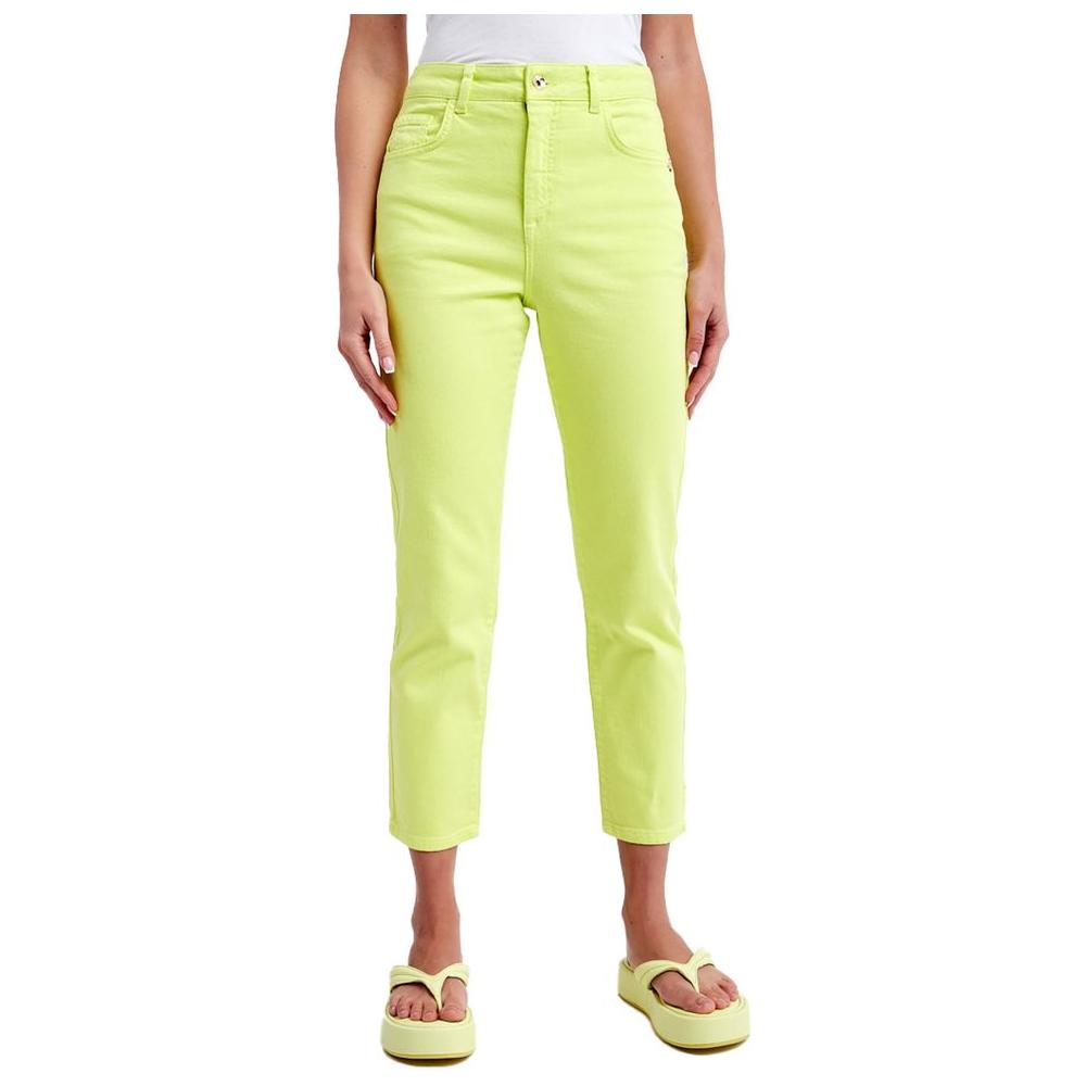 Patrizia Pepe Chic High-Waisted Lime Trousers Patrizia Pepe