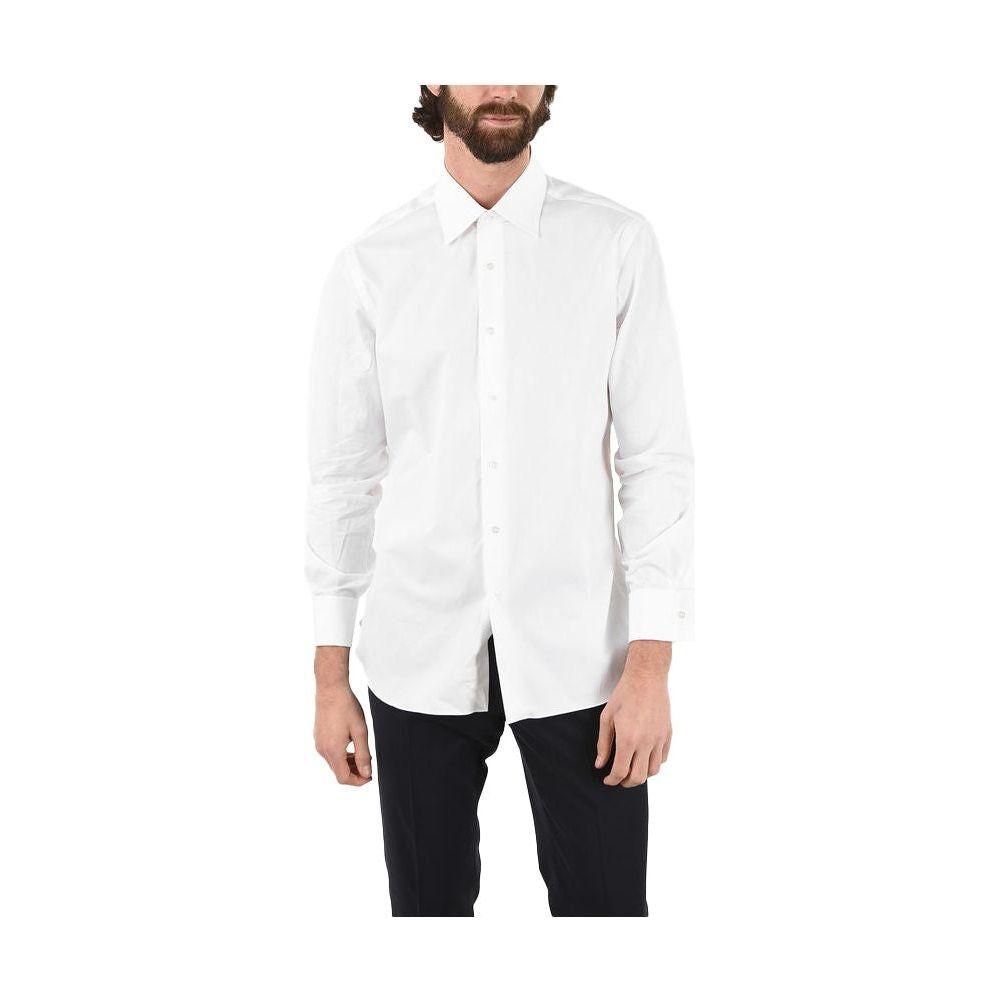 Aquascutum Elegant White Cotton Blend Shirt Aquascutum