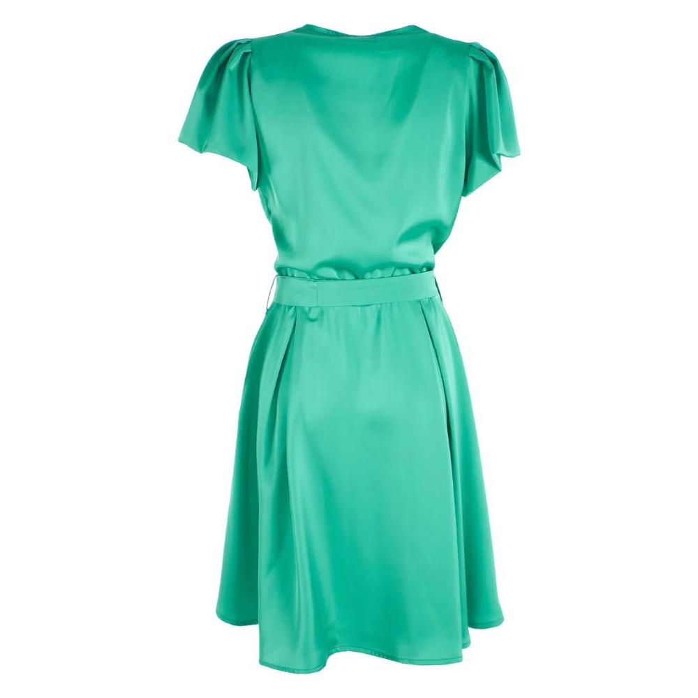 Yes Zee Emerald Elegance Belted Midi Dress Yes Zee