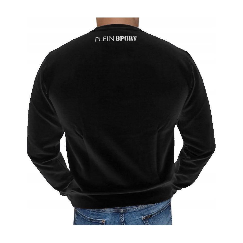 Plein Sport Black Cotton Men Sweater Plein Sport