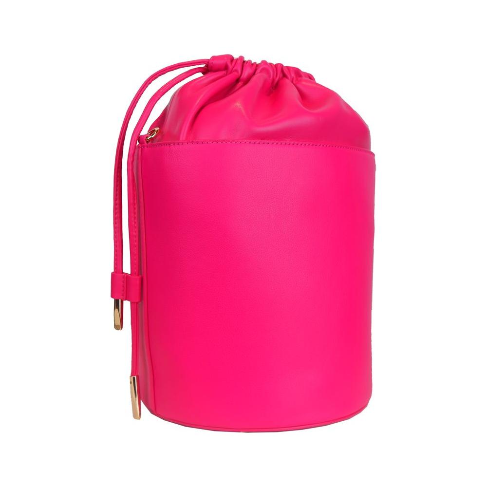 Ungaro Fuchsia Elegance Leather Bucket Bag Ungaro