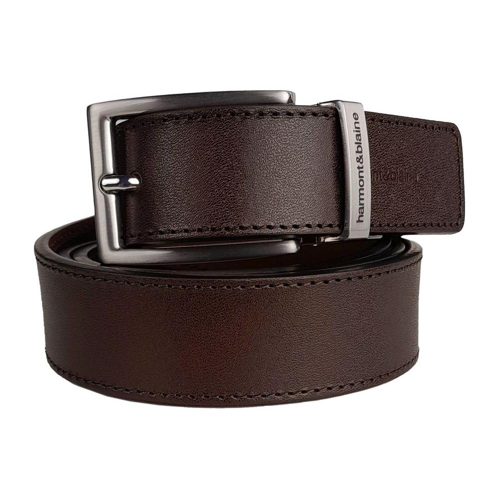 Harmont & Blaine Reversible Calfskin Leather Belt - Dual Style Luxury Harmont & Blaine