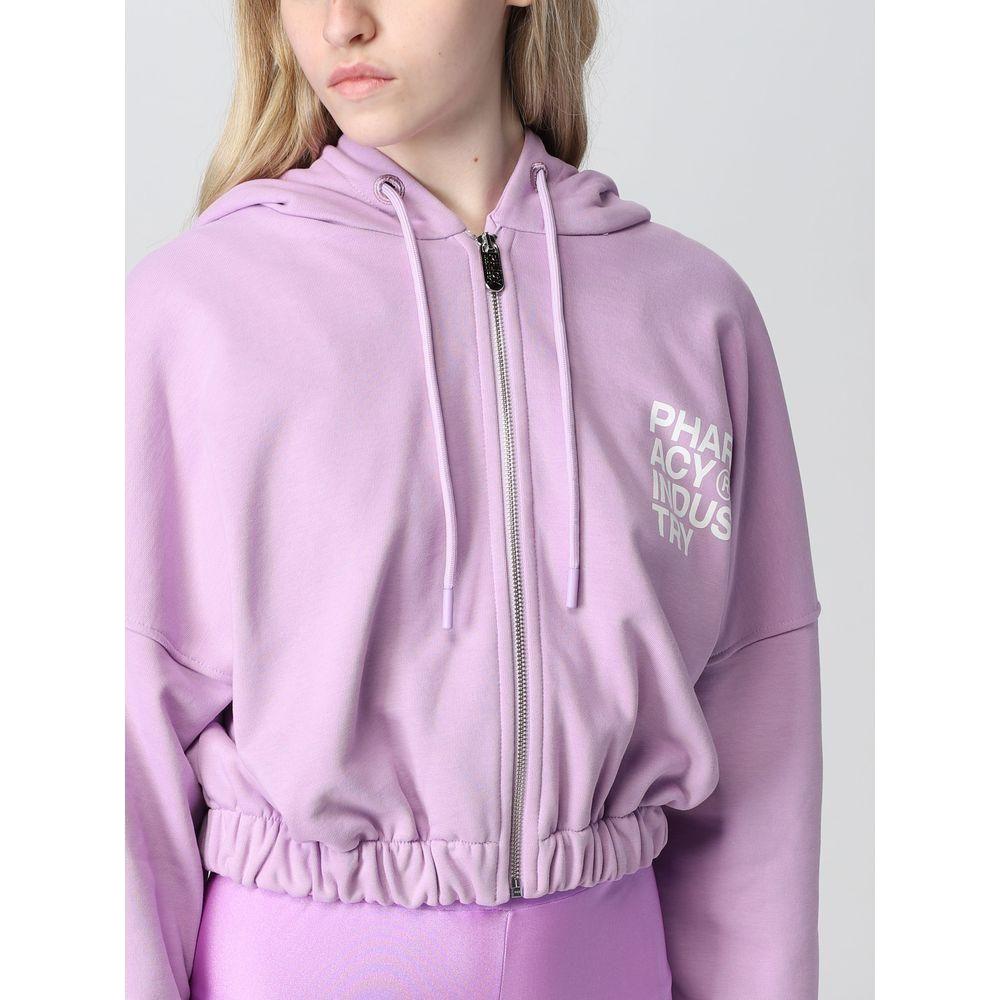 Pharmacy Industry "Purple Cotton Women Sweater With Zip Closure" Pharmacy Industry