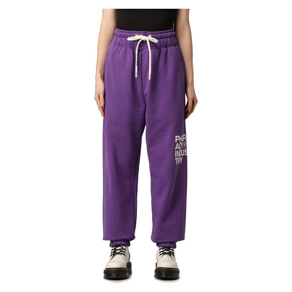 Pharmacy Industry Purple Cotton Women Pant Pharmacy Industry