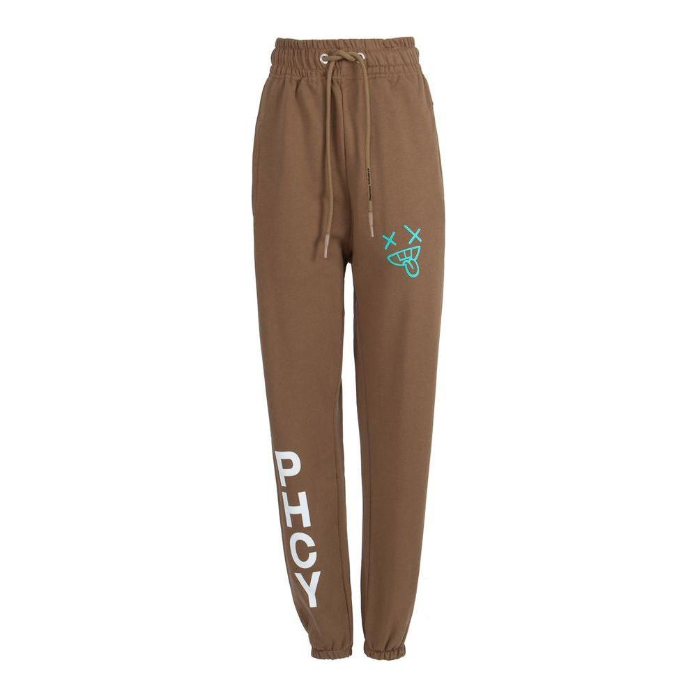 Pharmacy Industry Brown Cotton Women Trouser Pharmacy Industry