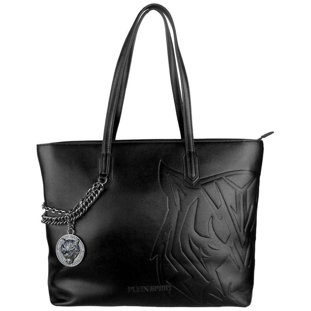 Plein Sport Black Polyethylene Women Shoulder Bag WOMAN TOTES Plein Sport