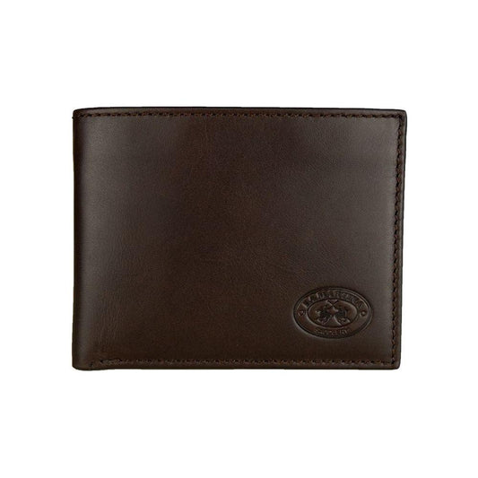 La Martina Brown Leather Men Wallet MAN WALLETS La Martina