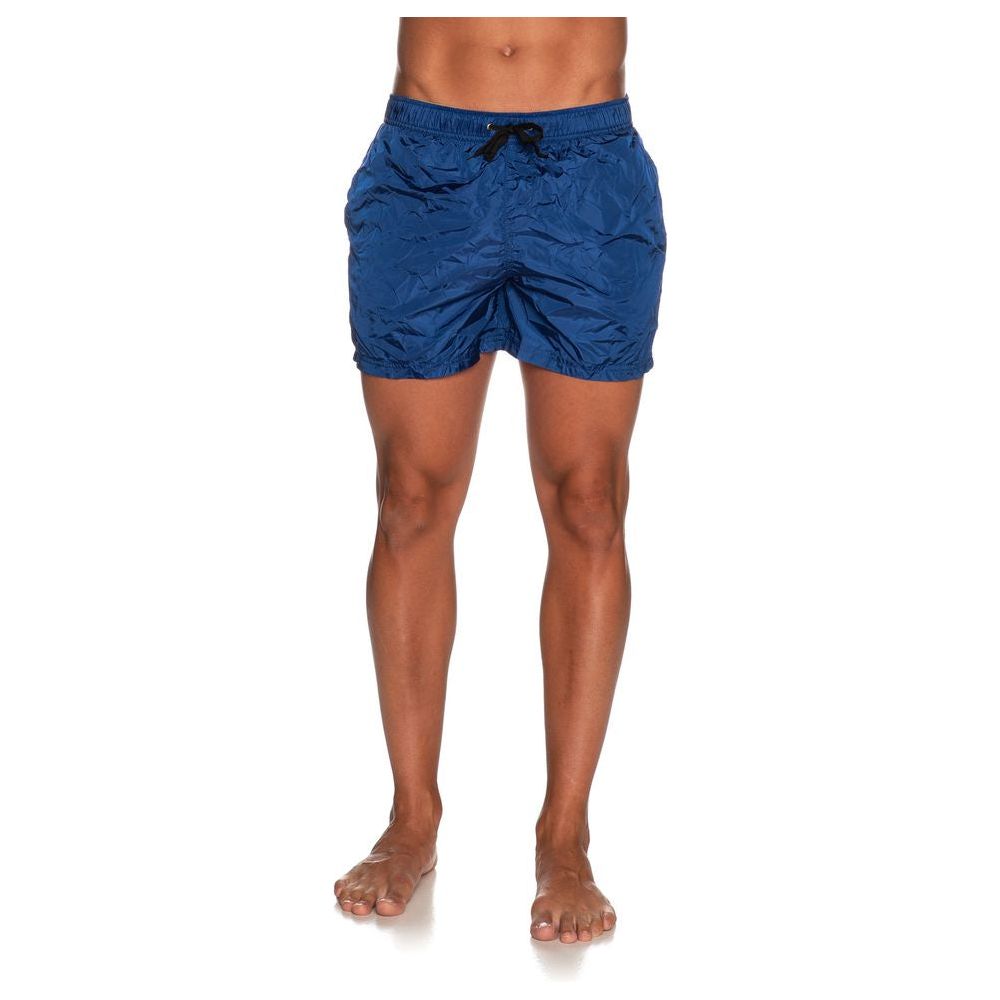 Refrigiwear Blue Nylon Men's Swimsuit Refrigiwear