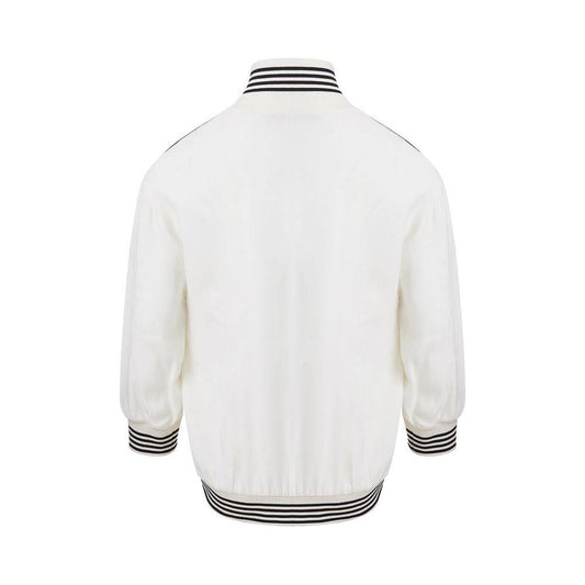 Dolce & Gabbana Elegant Cotton Knit White Sweater Dolce & Gabbana