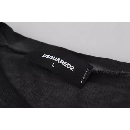 Dsquared² Black Cotton Linen Long Sleeves Pullover Sweater 1728,67345645728,Black,Clothing,Dsquared²,IT46 | S,Material: 70% Cotton 30% Linen,Men,New with tags,Sweaters - Clothing,Sweaters - Men - Clothing,Sweatshirts - Sweaters - Clothing