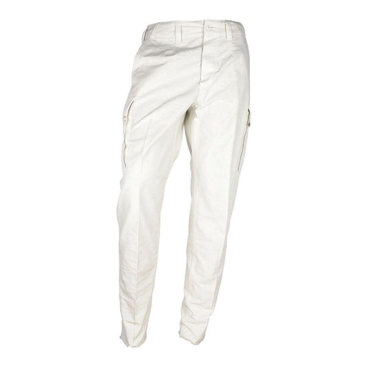 Don The Fuller White Cotton Men Trouser Jeans & Pants Don The Fuller