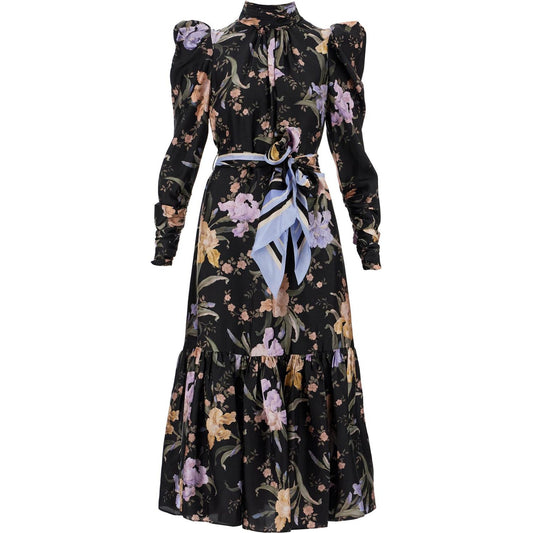 Zimmermann eden midi dress with floral print