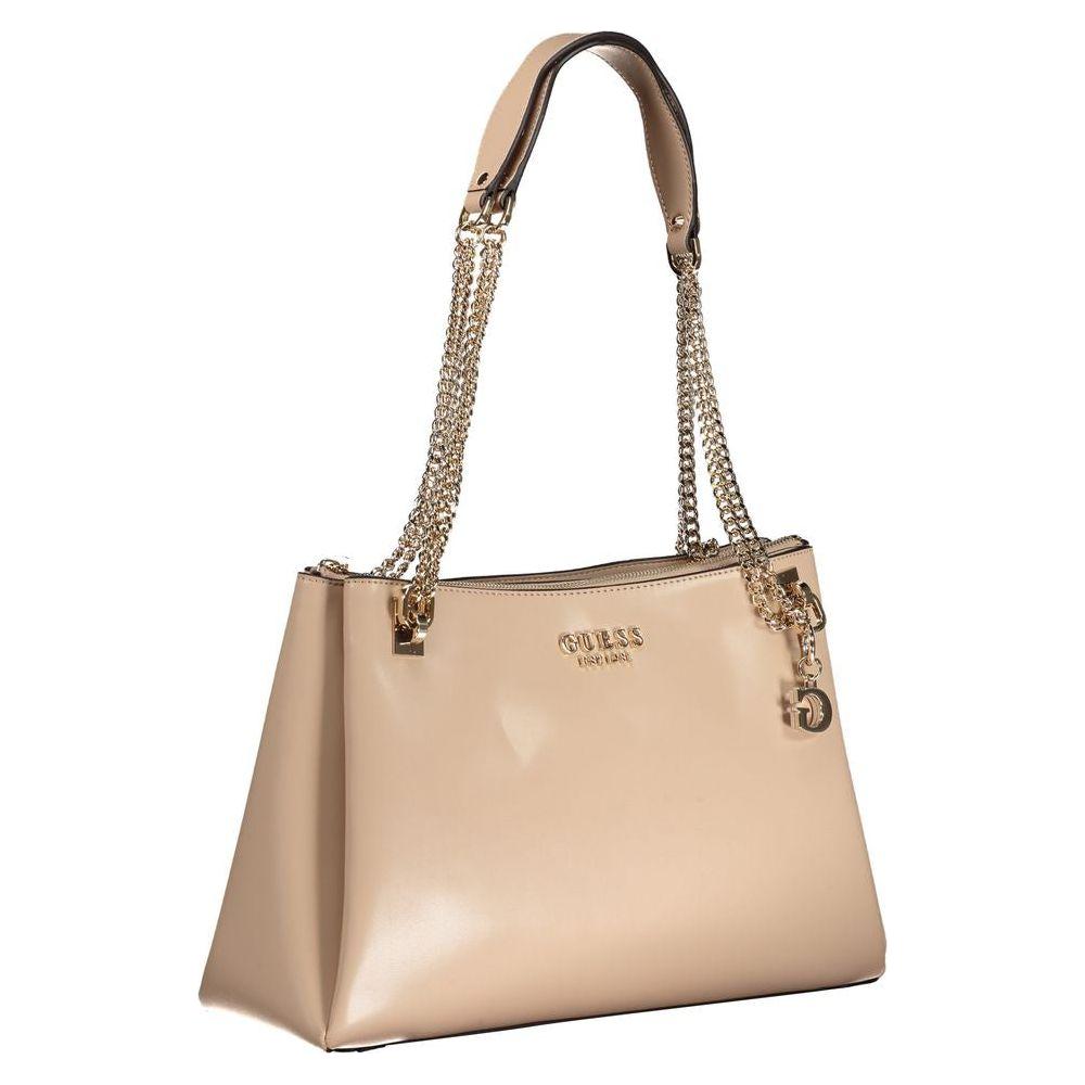 Guess Jeans Beige Polyethylene Handbag Guess Jeans