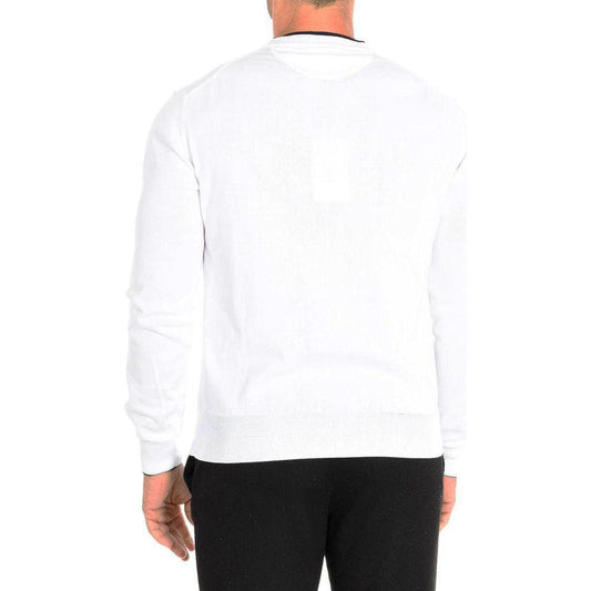 La Martina White Cotton Sweater La Martina