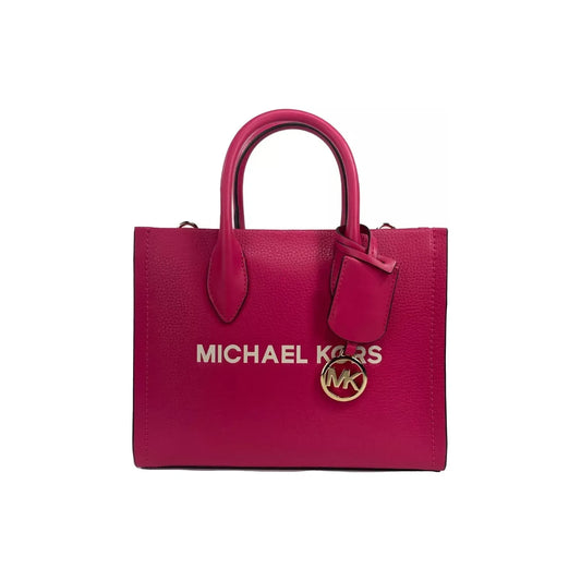 Michael Kors Mirella Small Leather Top Zip Shopper Tote Bag Michael Kors