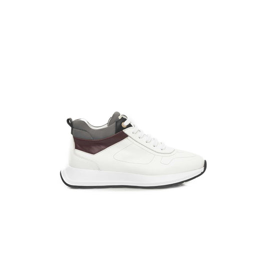 Cerruti 1881 White Leather Women Sneaker Cerruti 1881